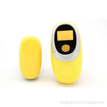 Household Yellow Baby Heartbeat Digital Fetal Doppler Monit